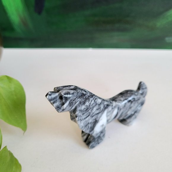 Granit stone dog figurine. - Picture 3 of 6